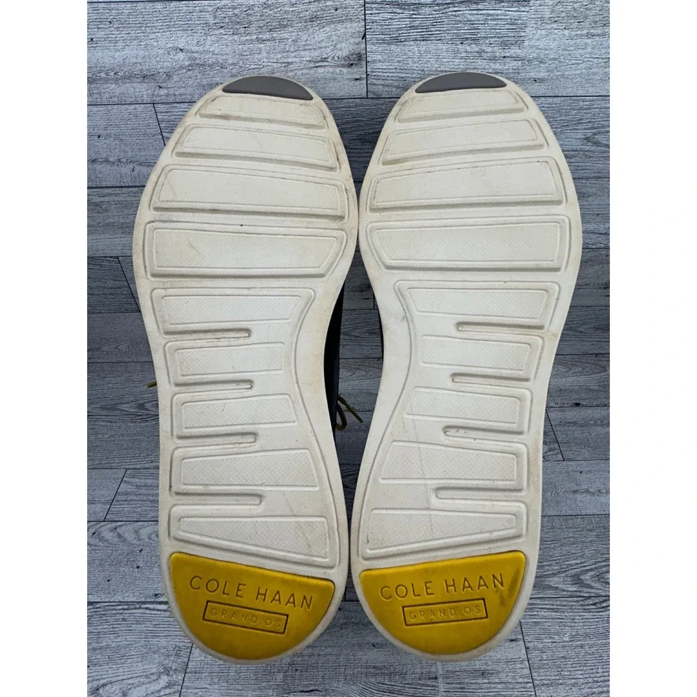 Cole Haan OriginalGrand Mens Brown Leather Chukka Boots Yellow Laces C23426‎ 11M